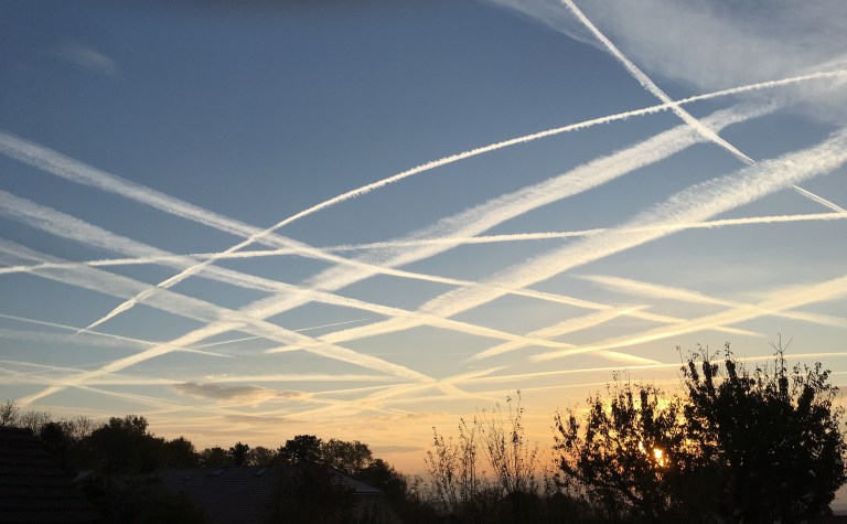 calm, tic-tac-toe sky, dawn